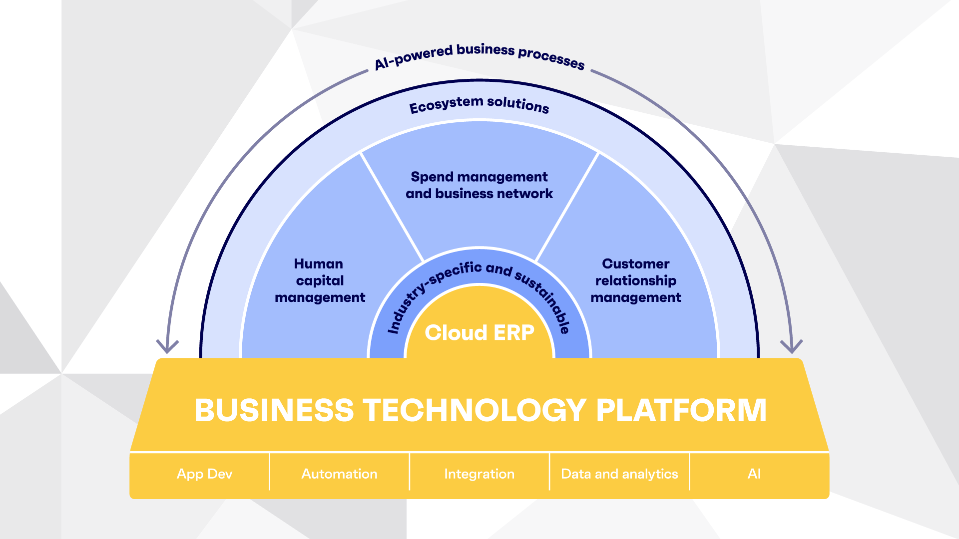 Infografik Business Technology Platform