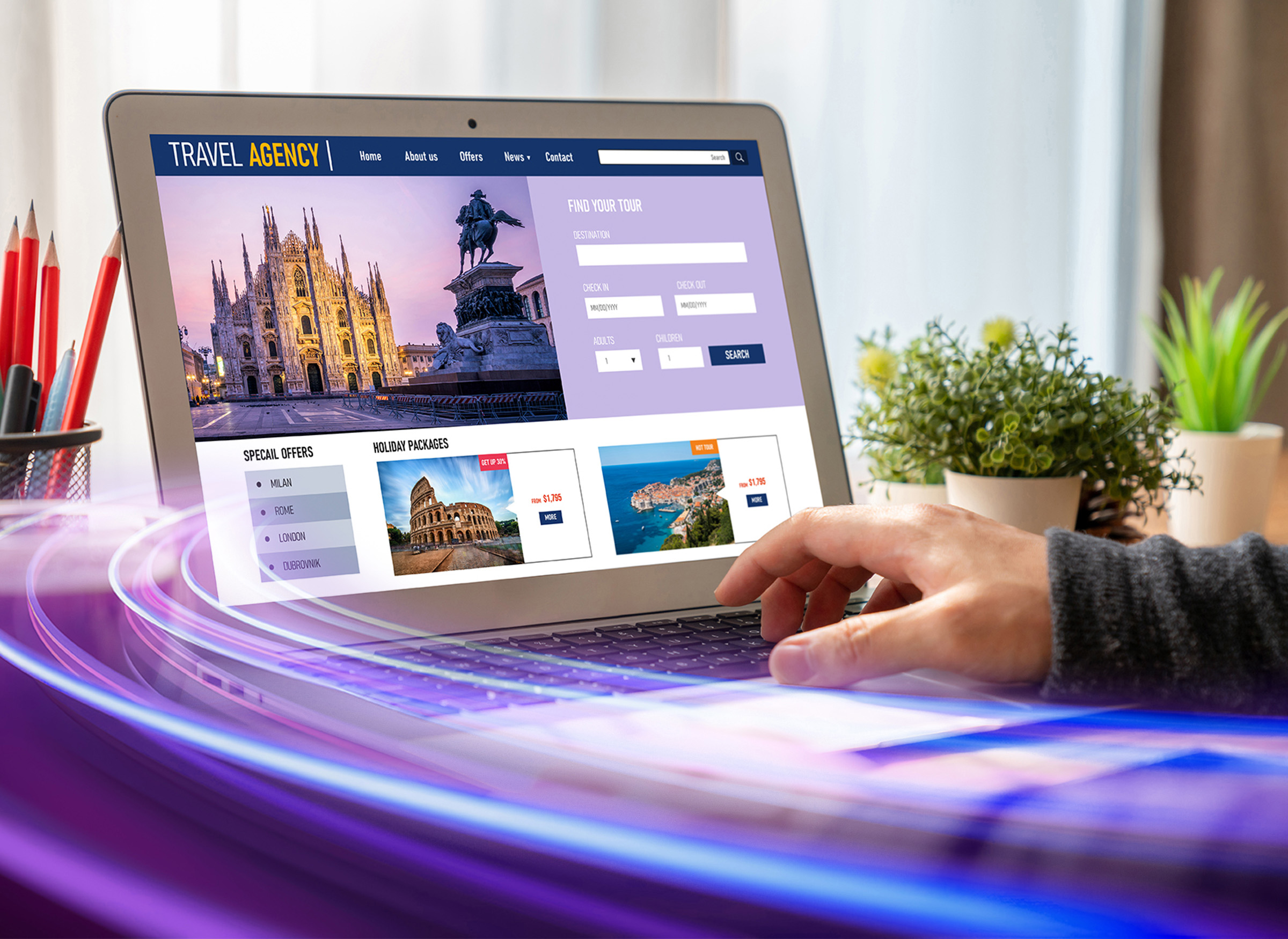 Headerbild Internet Booking Engine für Reisebuchungen Tourismusbranche bei team neusta