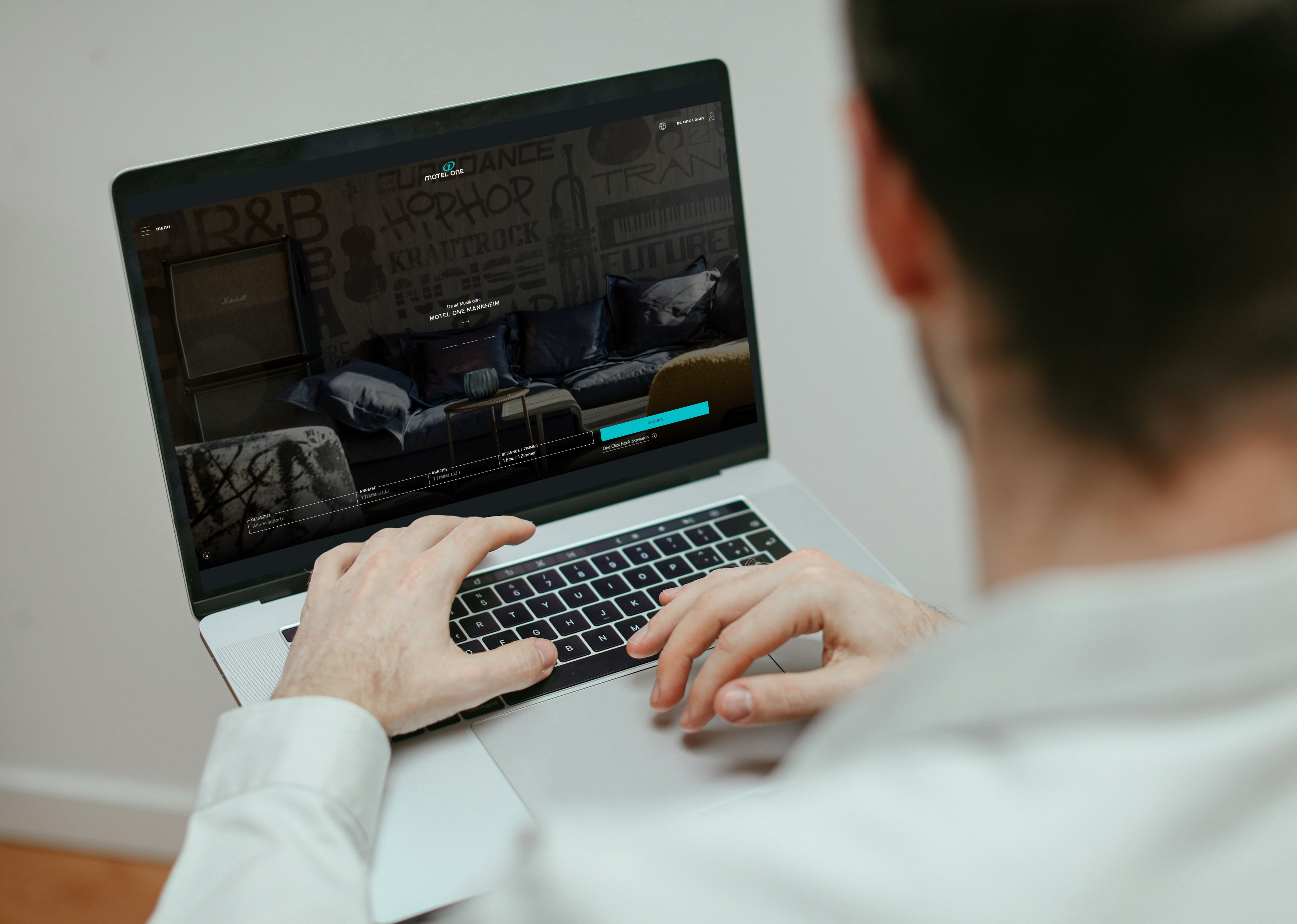 Beispielseite von Motel One für team neusta Projekt