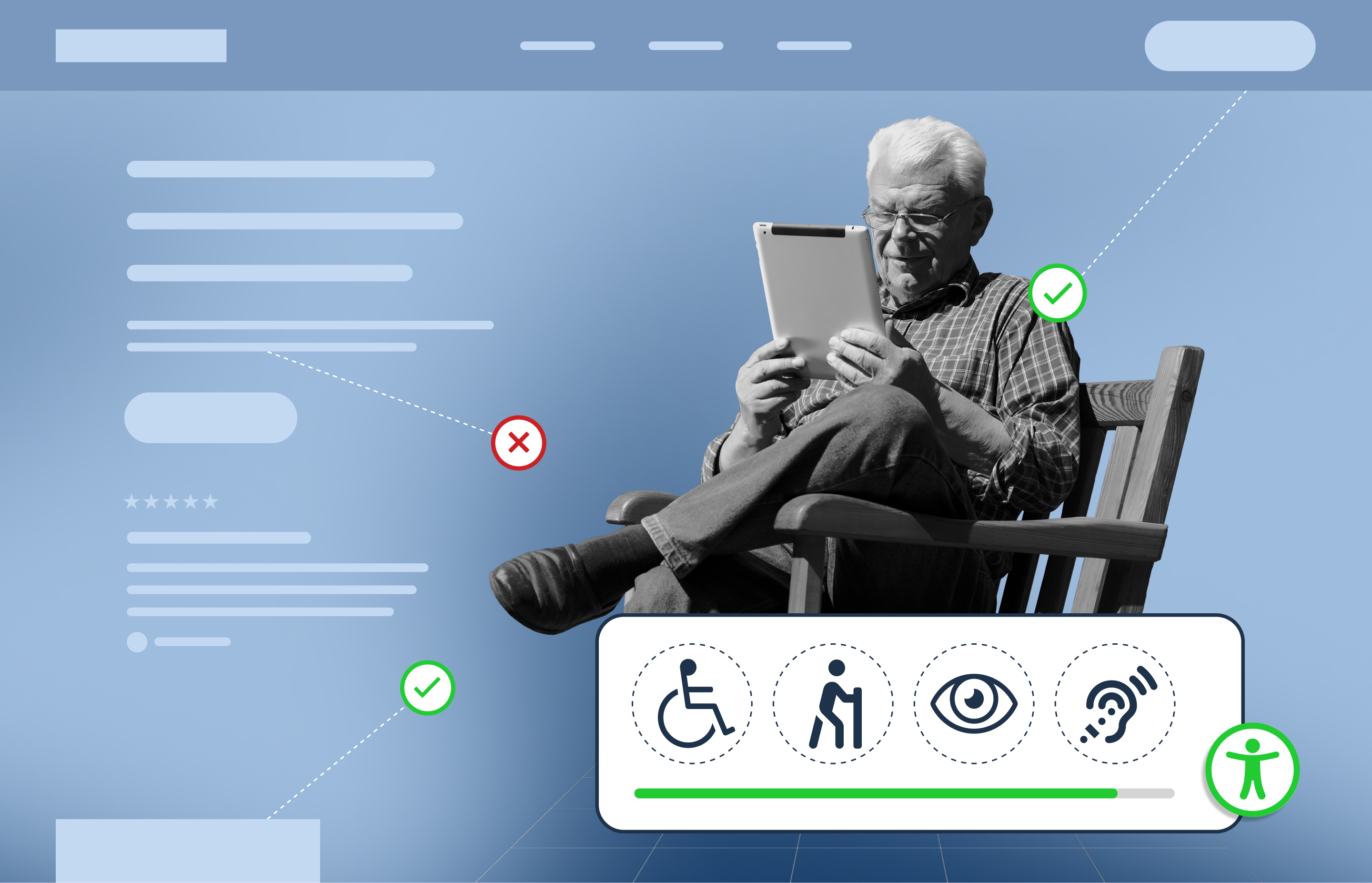Deployed Blogartikel über barrierefreie Webseiten bei team neusta