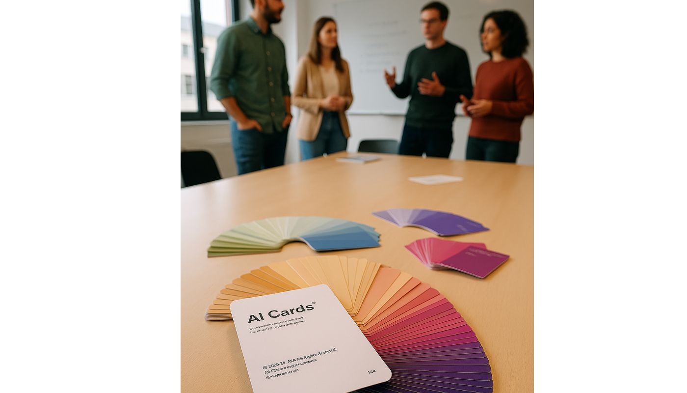 Nutzung der AI Cards im Rahmen des AI Design Sprint Workshops mit team neusta