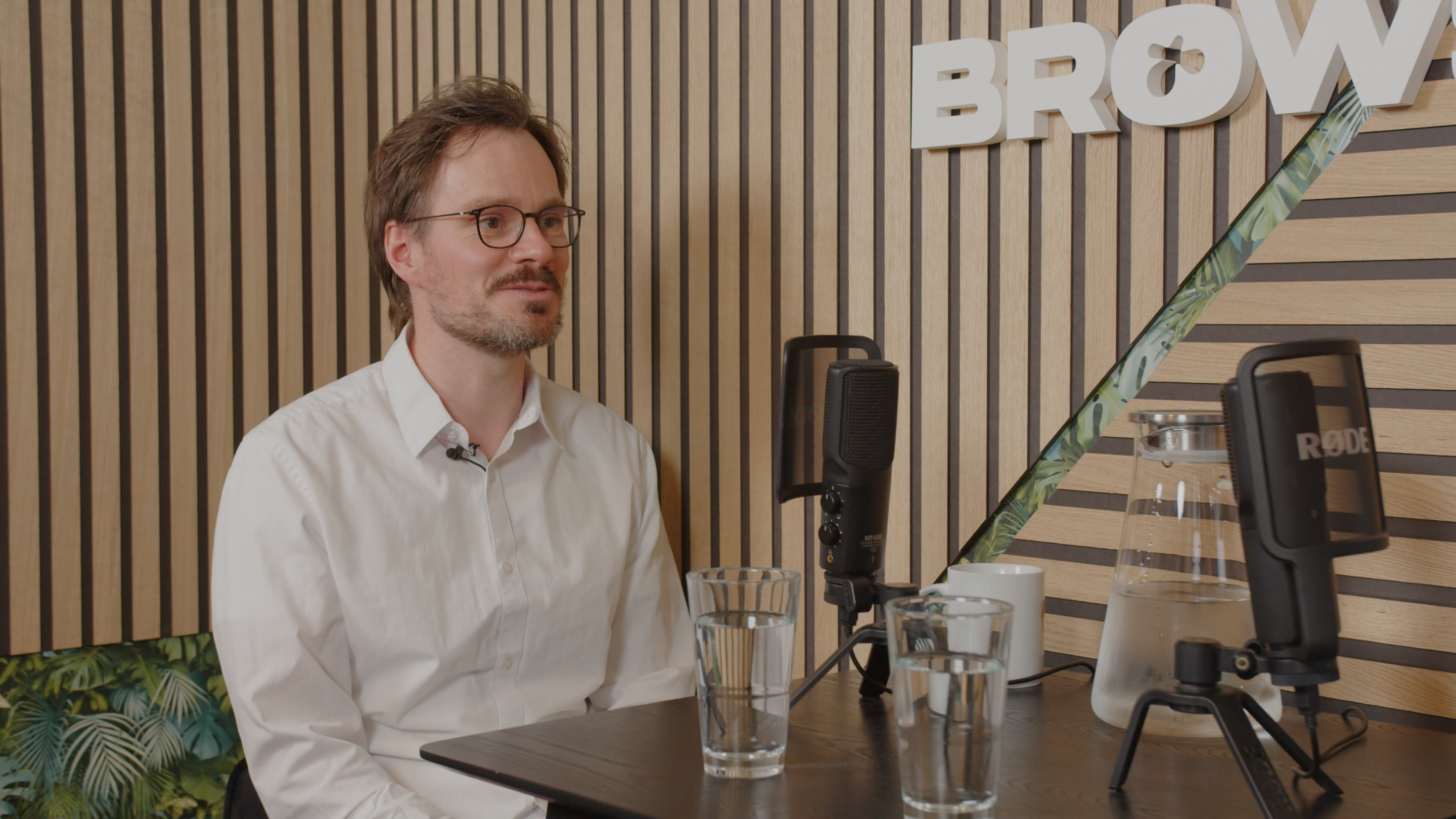 Foto von Kostja Hausdörffer bei der Aufnahme vom Podcast BROWSER