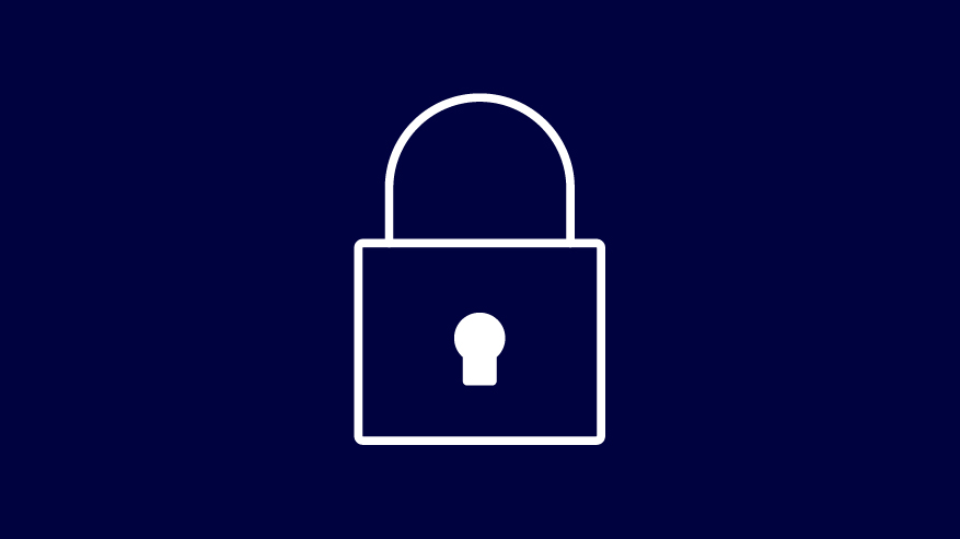 Icon Schloss als Symbol für Sicherheit und Schutz