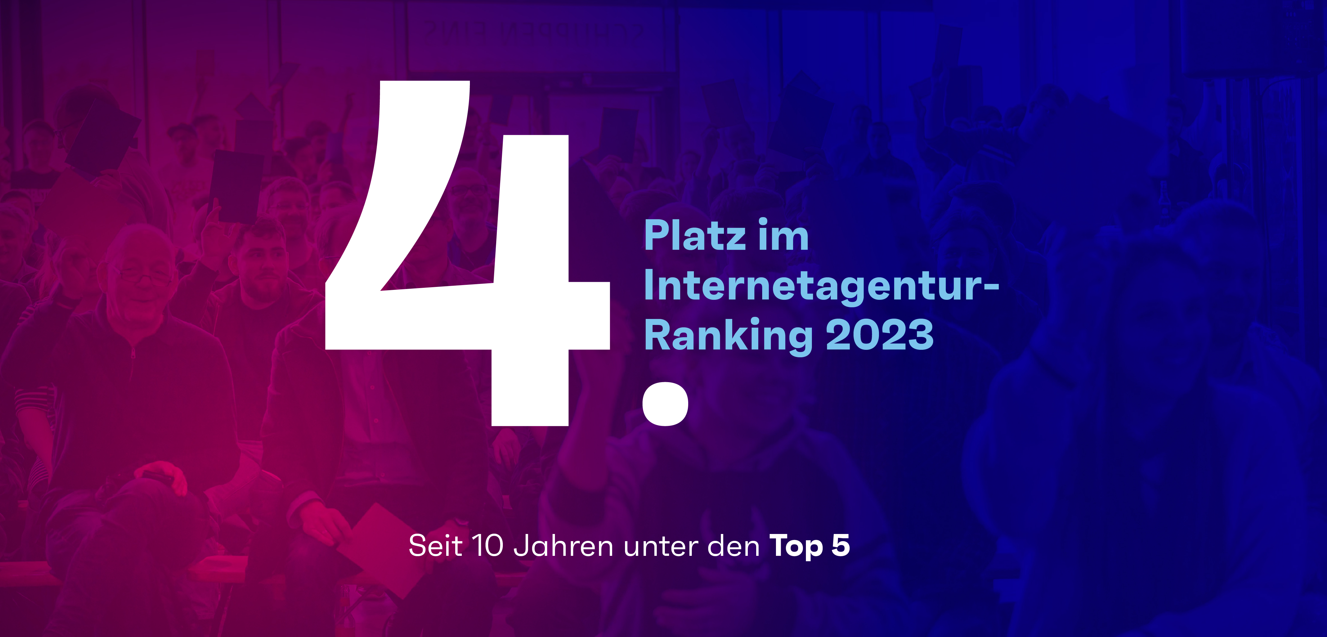 Internetagenturen-Ranking Platz Vier für team neusta