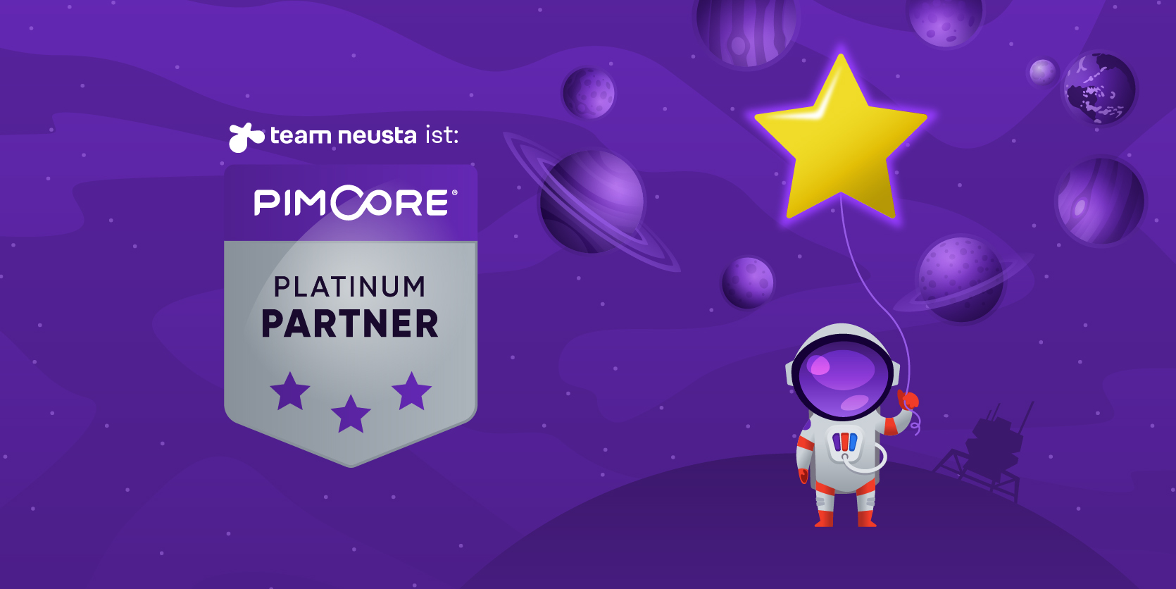 Visualisierung Partnerschaft Pimcore und team neusta 