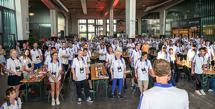 Teilnehmende der Special Olympics beim Event von team neusta