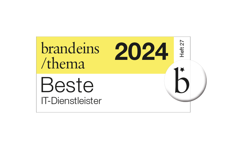 Siegel Brand eins Beste IT-Dienstleister