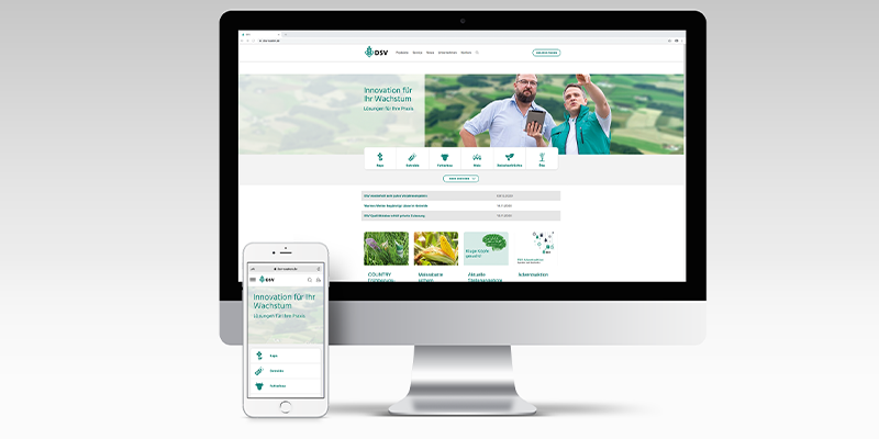 Laptop und Handy Display mit DSV Homepage
