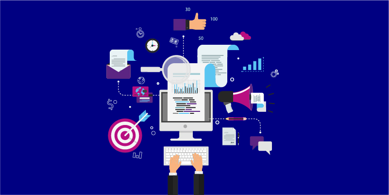 Illustrationen Laptop und Tastatur