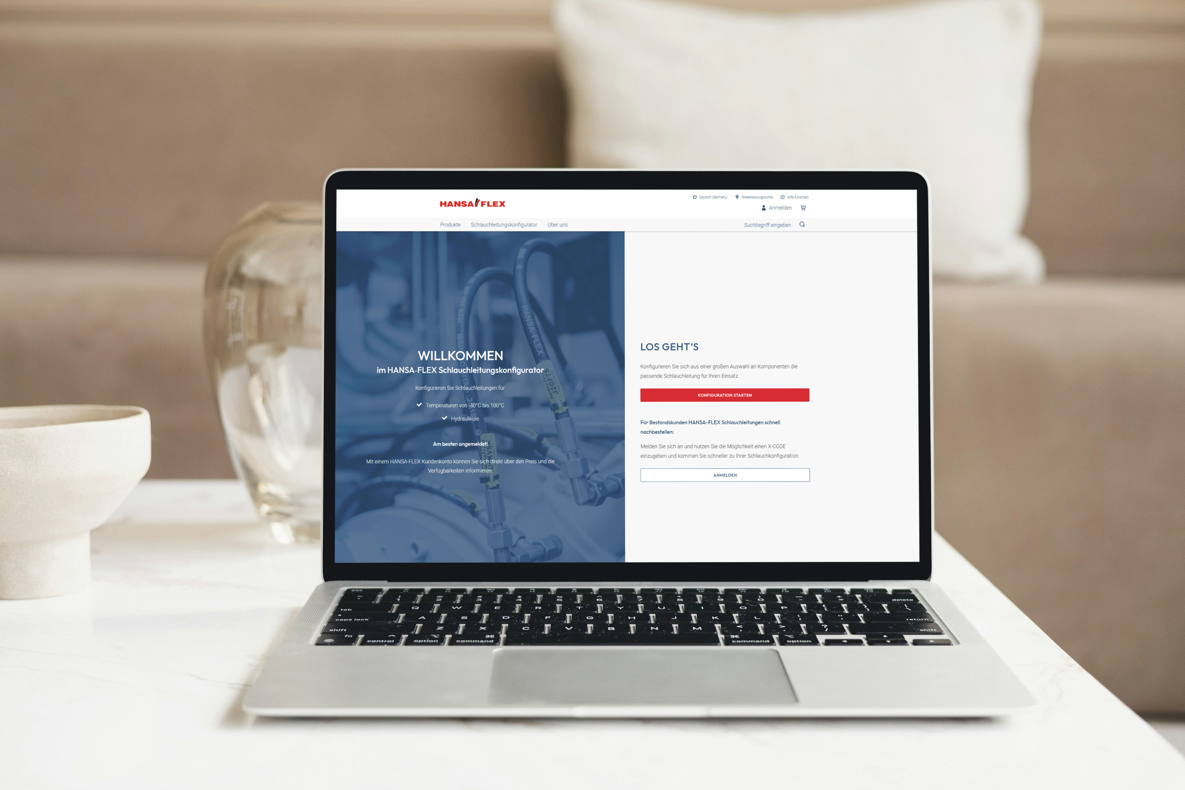 Imagebild SAP CPQ Konfigurator für HANSA-FLEX von team neusta