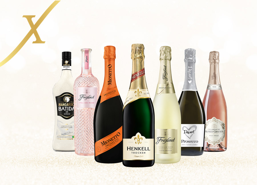 Imagebild für digitale Label-Lösung für Henkell mit diversen Flaschen und Labeln