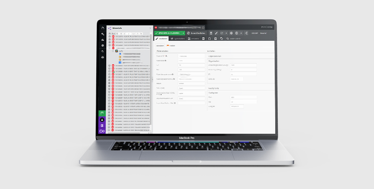 Beispielansicht Backende Pimcore für Mapa