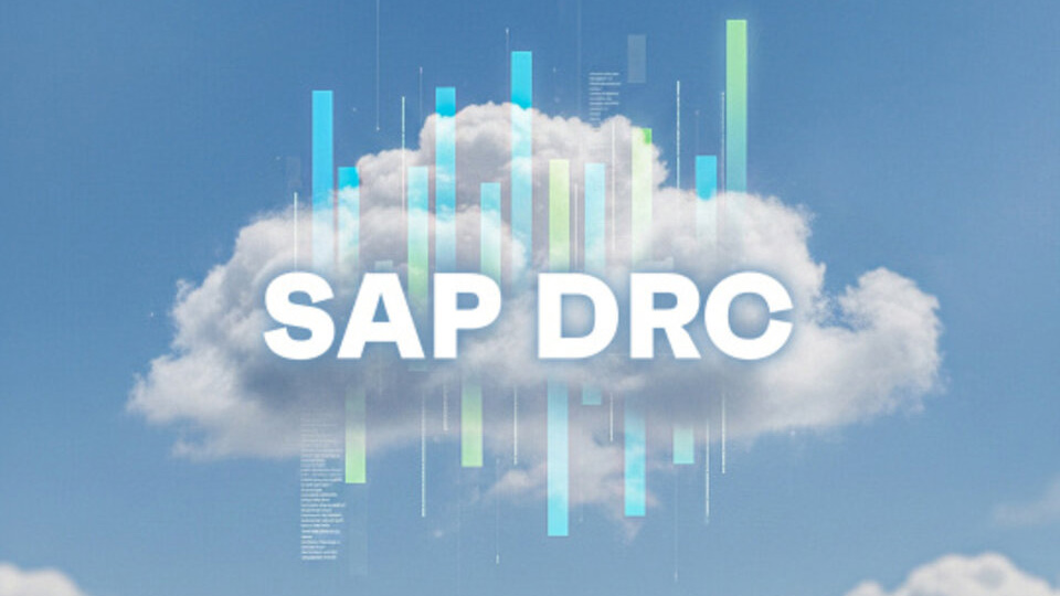 Wolke im Himmel mit Schrift SAP DRC