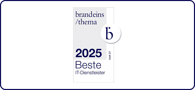 BrandEins beste IT Dienstleister Logo