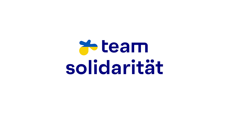 team neusta Logo in ukraine Farben