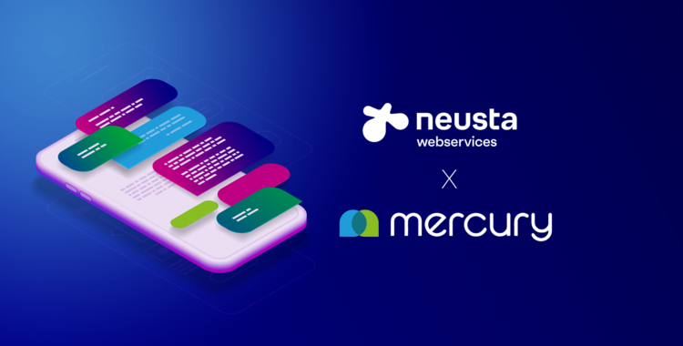 Illustrations Smartphone für Partnerschaft team neusta und Mercury AI