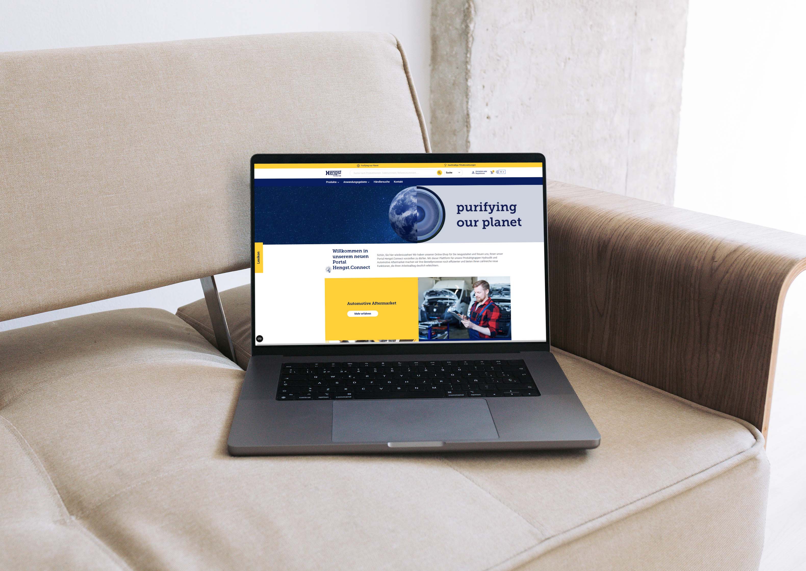 Imagebild E-Commerce Plattform für Hengst SE von team neusta