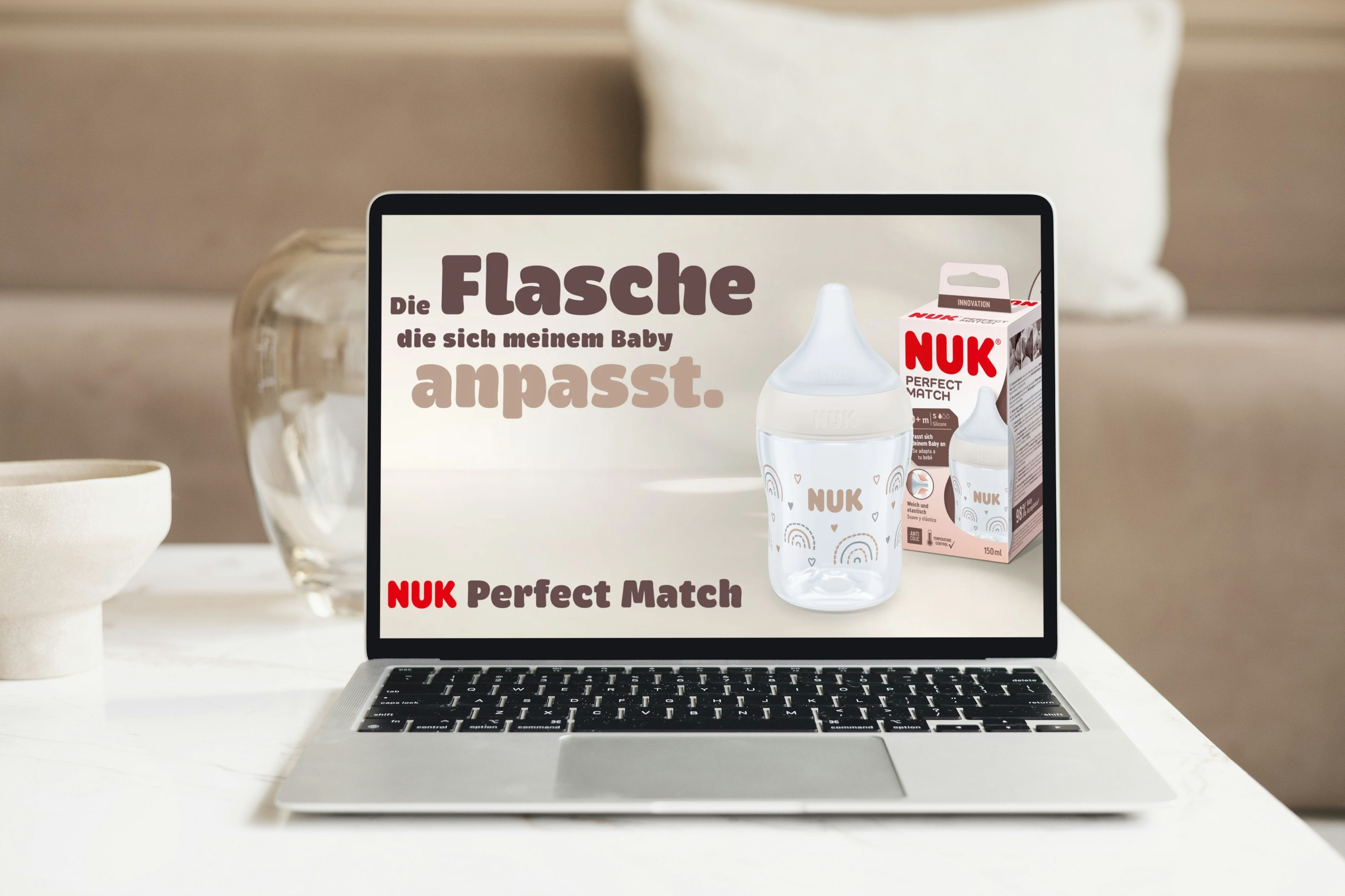 Imagebild für MAPA Nuk Cashback Aktion von Perfect Match Flasche