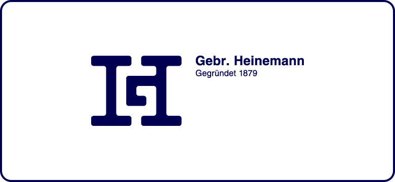 Gebrüder Heinemann Logo in blau