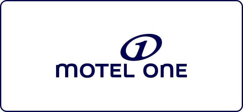 Motel One Logo in blau