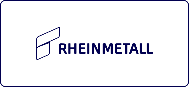Rheinmetall Logo in blau