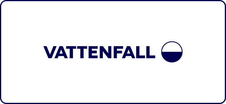 Vattenfall Logo in blau