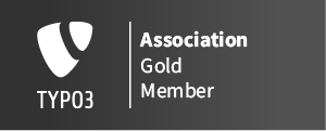 Logo des Partners TYPO3 Association Gold Member